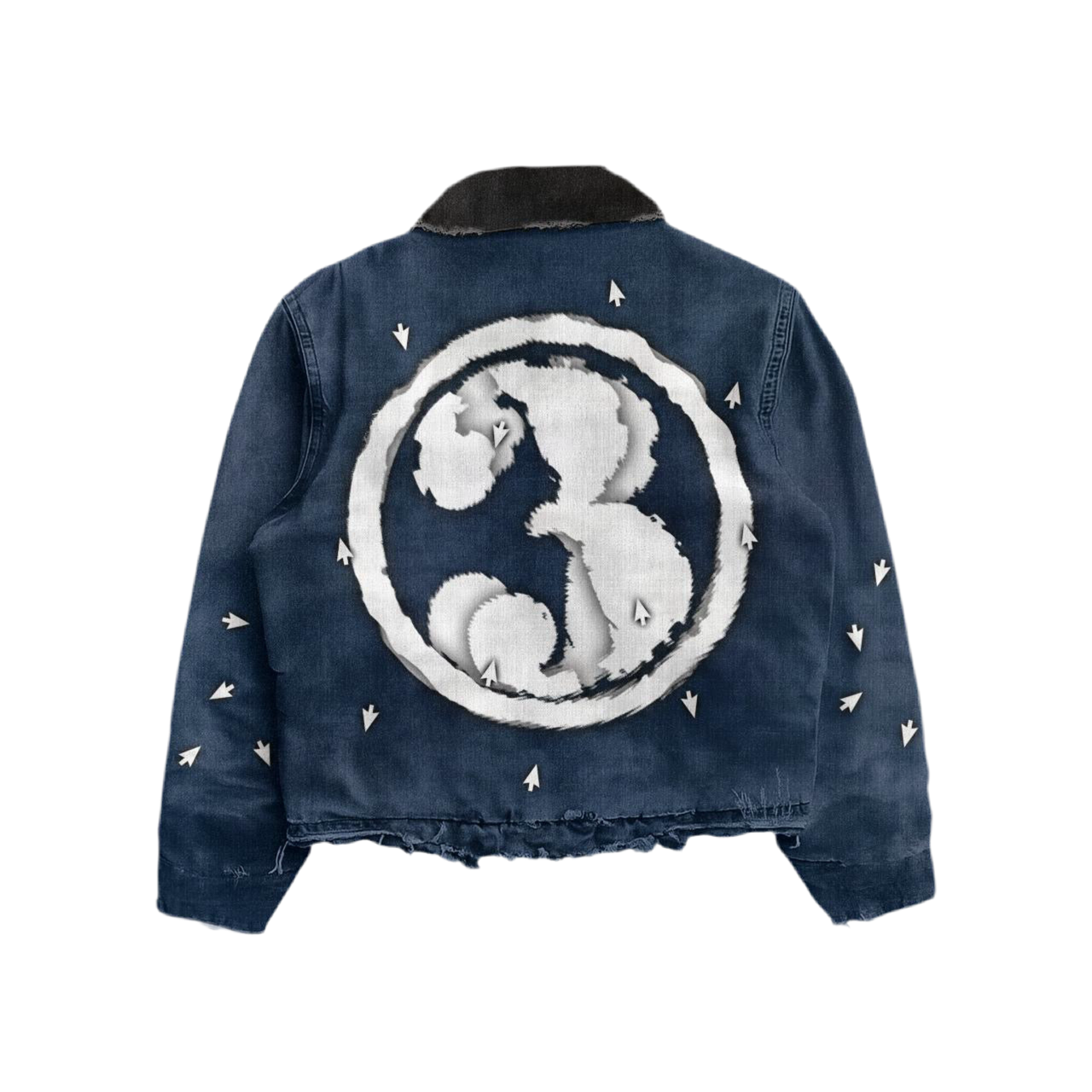 GRIM3 WORLD DISTRESSED JACKET - PRE ORDER